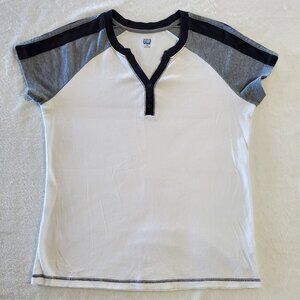 SJB Active Short Sleeve Henley Top Size Medium